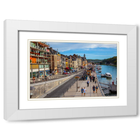 Dinant 5 White Modern Wood Framed Art Print with Double Matting by Heine, Ben