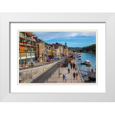 Dinant 5 White Modern Wood Framed Art Print with Double Matting by Heine, Ben