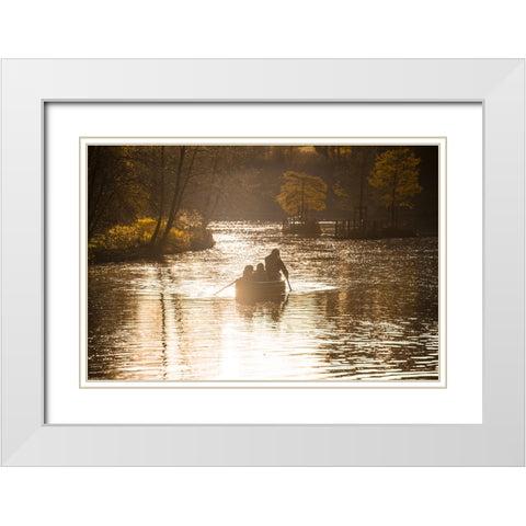 Dinant 6 White Modern Wood Framed Art Print with Double Matting by Heine, Ben