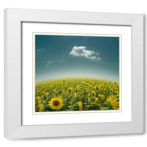 Be Unique White Modern Wood Framed Art Print with Double Matting by Heine, Ben