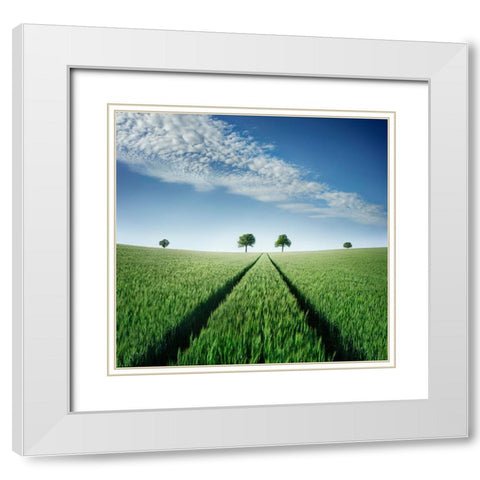 Believe In Your Destiny White Modern Wood Framed Art Print with Double Matting by Heine, Ben