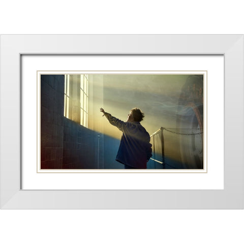 Lights Will Guide You White Modern Wood Framed Art Print with Double Matting by Heine, Ben