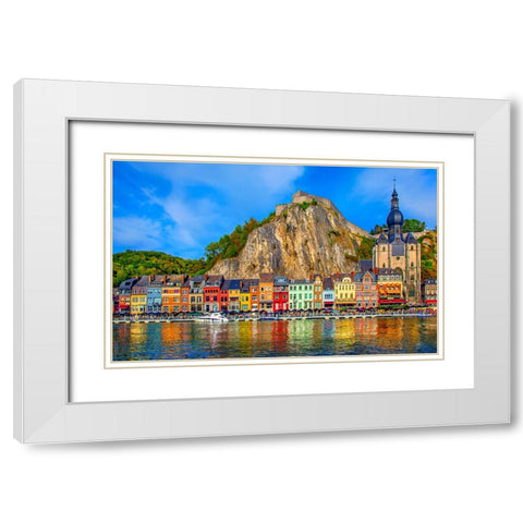 Beautiful Dinant White Modern Wood Framed Art Print with Double Matting by Heine, Ben