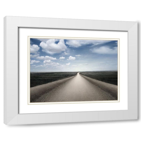 Goodbye Troubles White Modern Wood Framed Art Print with Double Matting by Heine, Ben