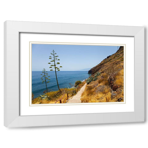 Lanzarote - Tenerife White Modern Wood Framed Art Print with Double Matting by Heine, Ben
