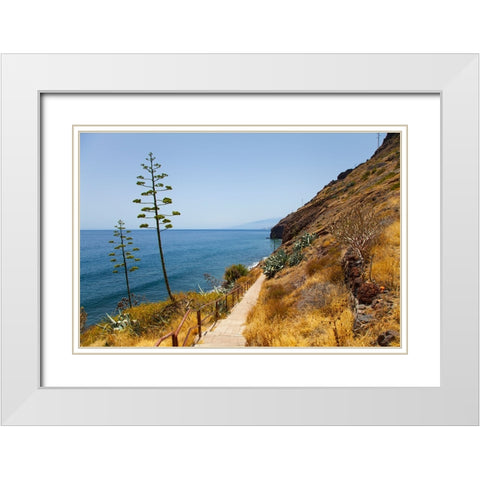 Lanzarote - Tenerife White Modern Wood Framed Art Print with Double Matting by Heine, Ben