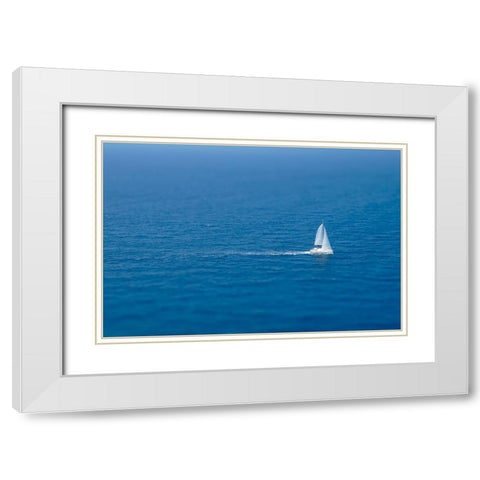 Miniature - 4 White Modern Wood Framed Art Print with Double Matting by Heine, Ben