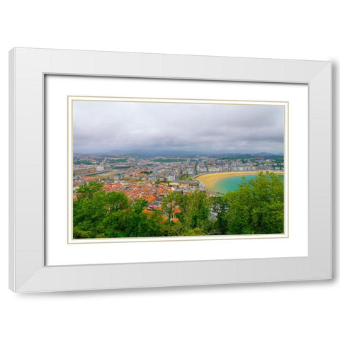 San Sebastian White Modern Wood Framed Art Print with Double Matting by Heine, Ben