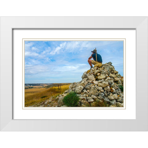 Santiago de Compostela pilgrimage - 83 White Modern Wood Framed Art Print with Double Matting by Heine, Ben