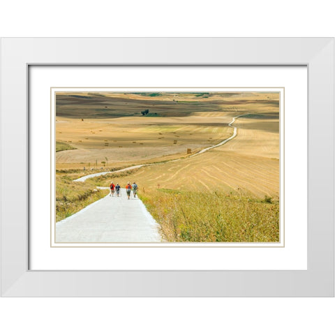 Santiago de Compostela pilgrimage - 156 White Modern Wood Framed Art Print with Double Matting by Heine, Ben