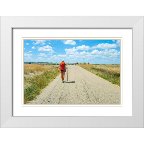 Santiago de Compostela pilgrimage - 175 White Modern Wood Framed Art Print with Double Matting by Heine, Ben