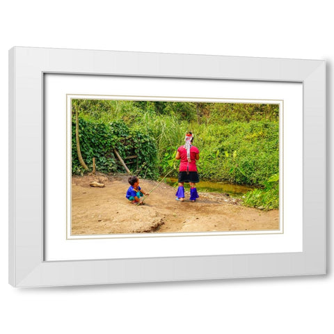 Thailand - 20 White Modern Wood Framed Art Print with Double Matting by Heine, Ben