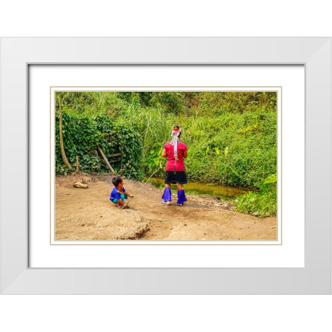 Thailand - 20 White Modern Wood Framed Art Print with Double Matting by Heine, Ben