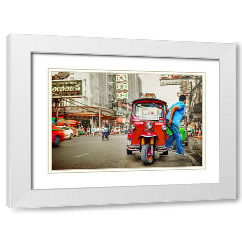 Thailand - 66 White Modern Wood Framed Art Print with Double Matting by Heine, Ben