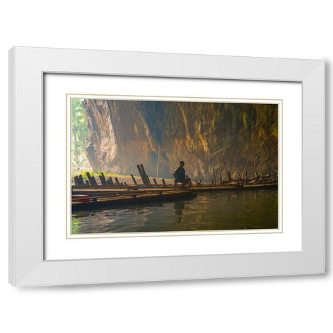 Thailand - 93 White Modern Wood Framed Art Print with Double Matting by Heine, Ben