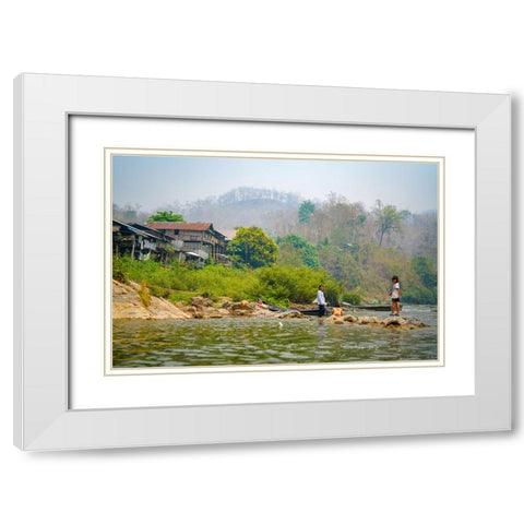 Thailand - 151 White Modern Wood Framed Art Print with Double Matting by Heine, Ben