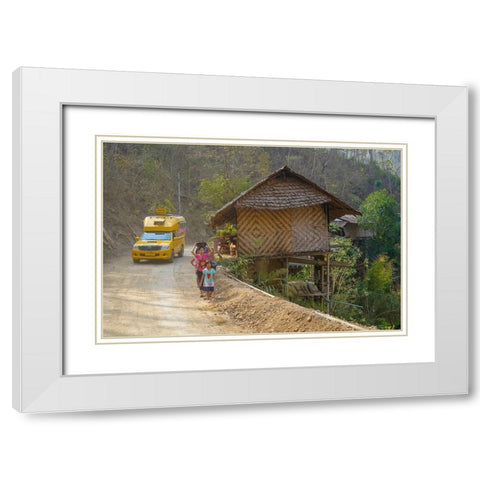 Thailand - 185 White Modern Wood Framed Art Print with Double Matting by Heine, Ben