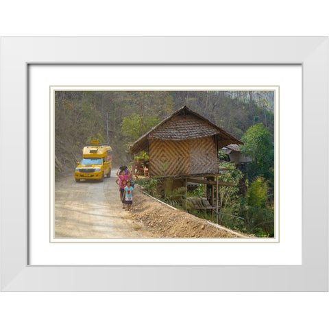 Thailand - 185 White Modern Wood Framed Art Print with Double Matting by Heine, Ben