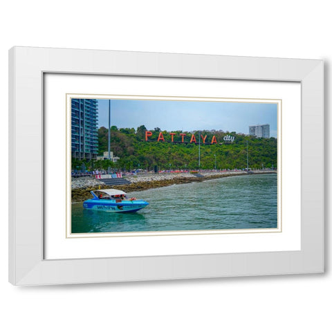 Thailand - 195 White Modern Wood Framed Art Print with Double Matting by Heine, Ben