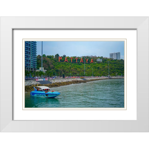 Thailand - 195 White Modern Wood Framed Art Print with Double Matting by Heine, Ben