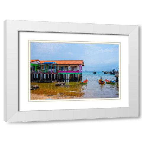 Thailand - 198 White Modern Wood Framed Art Print with Double Matting by Heine, Ben