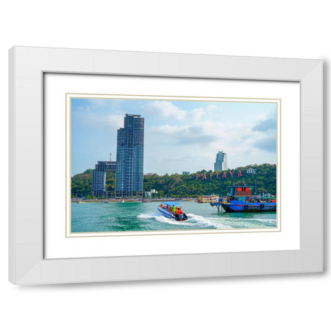 Thailand - 202 White Modern Wood Framed Art Print with Double Matting by Heine, Ben
