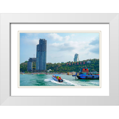 Thailand - 202 White Modern Wood Framed Art Print with Double Matting by Heine, Ben