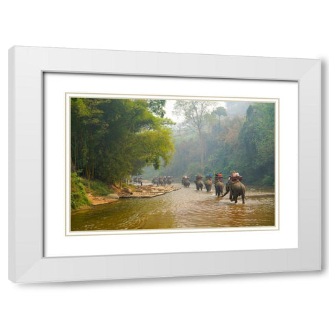 Thailand - 330 White Modern Wood Framed Art Print with Double Matting by Heine, Ben