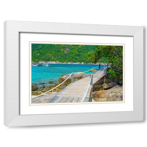 Thailand - 419 White Modern Wood Framed Art Print with Double Matting by Heine, Ben
