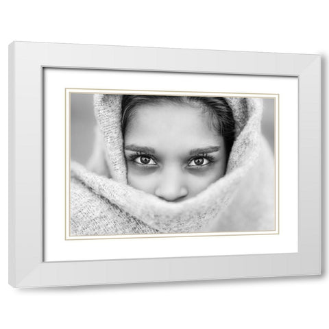 The Eyes of Youth White Modern Wood Framed Art Print with Double Matting by Heine, Ben