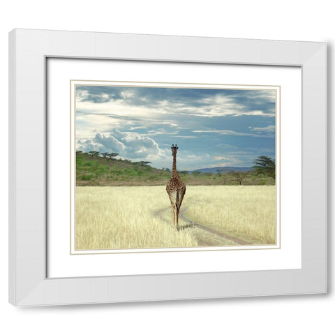 Until I get There White Modern Wood Framed Art Print with Double Matting by Heine, Ben