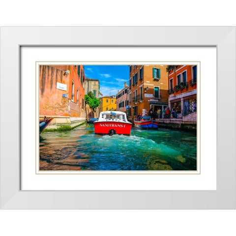 _SAM0738 White Modern Wood Framed Art Print with Double Matting by Heine, Ben