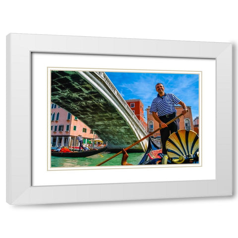 _SAM0761 White Modern Wood Framed Art Print with Double Matting by Heine, Ben