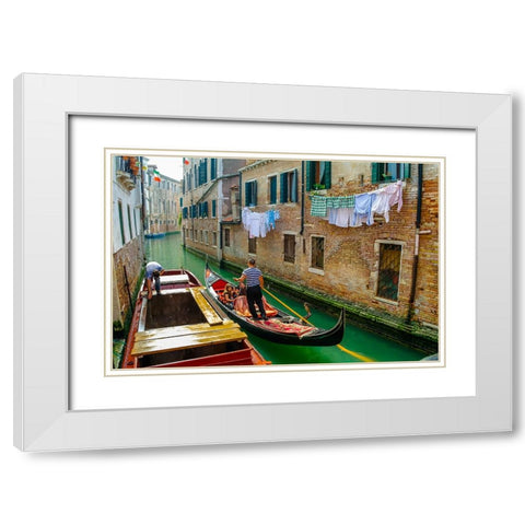 _SAM0857 White Modern Wood Framed Art Print with Double Matting by Heine, Ben