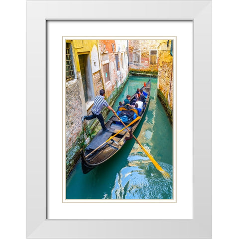 _SAM0957 White Modern Wood Framed Art Print with Double Matting by Heine, Ben