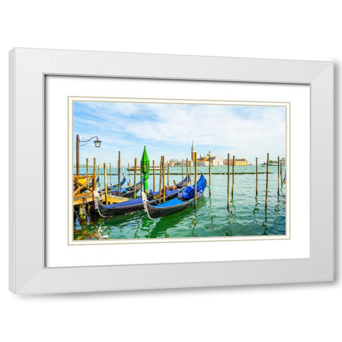 _SAM0996 White Modern Wood Framed Art Print with Double Matting by Heine, Ben