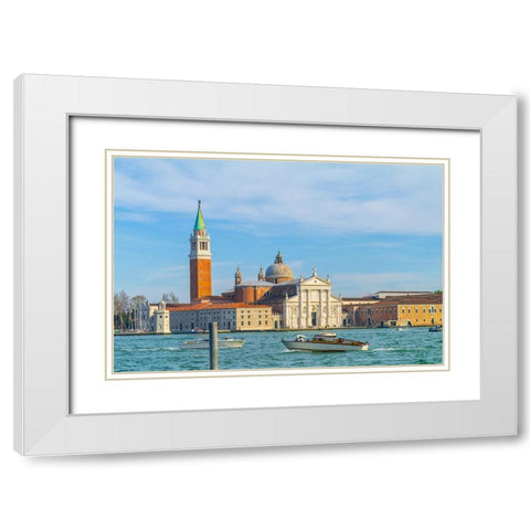 _SAM1028 White Modern Wood Framed Art Print with Double Matting by Heine, Ben