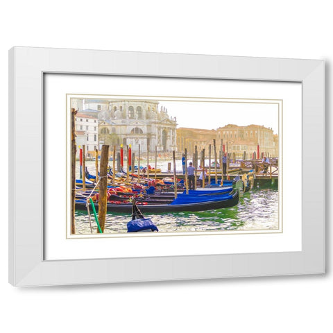 _SAM1048 White Modern Wood Framed Art Print with Double Matting by Heine, Ben