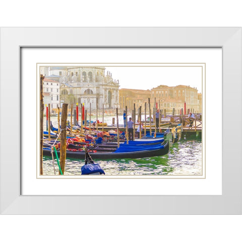 _SAM1048 White Modern Wood Framed Art Print with Double Matting by Heine, Ben