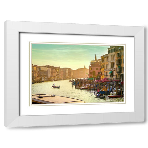 _SAM1091 White Modern Wood Framed Art Print with Double Matting by Heine, Ben