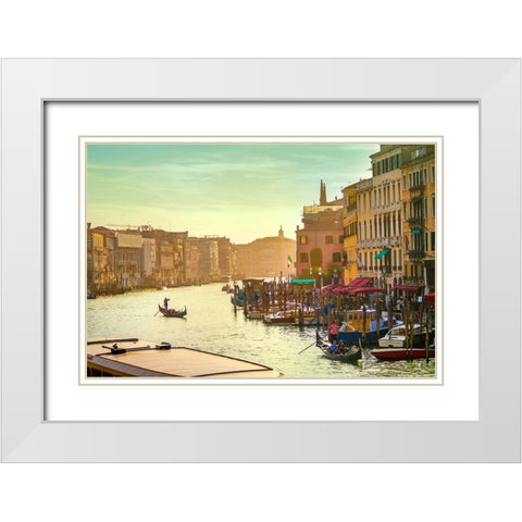 _SAM1091 White Modern Wood Framed Art Print with Double Matting by Heine, Ben
