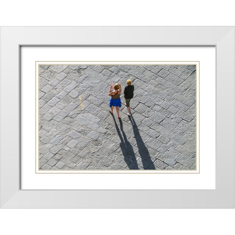 _SAM1450 White Modern Wood Framed Art Print with Double Matting by Heine, Ben