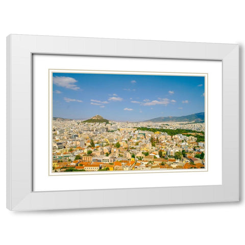 _SAM3026 White Modern Wood Framed Art Print with Double Matting by Heine, Ben