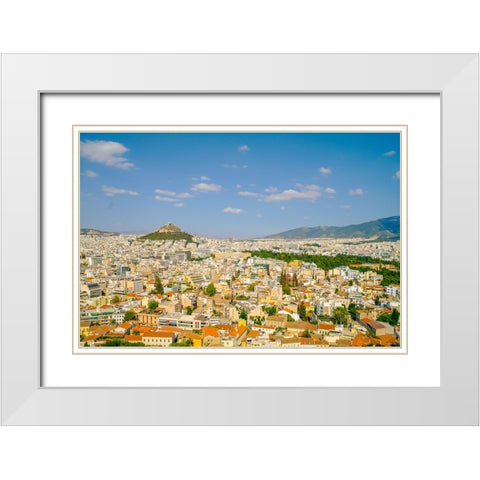 _SAM3026 White Modern Wood Framed Art Print with Double Matting by Heine, Ben