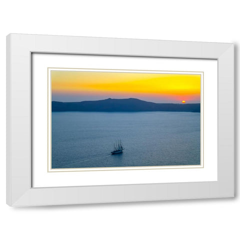_SAM4017 White Modern Wood Framed Art Print with Double Matting by Heine, Ben