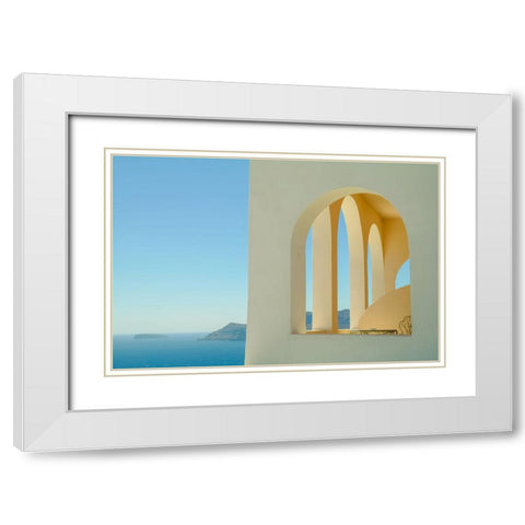 _SAM4461 White Modern Wood Framed Art Print with Double Matting by Heine, Ben