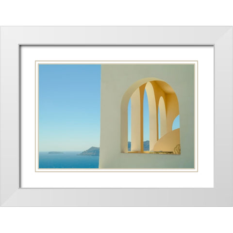 _SAM4461 White Modern Wood Framed Art Print with Double Matting by Heine, Ben