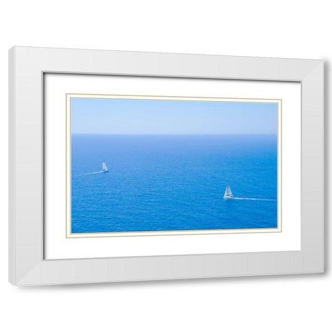 _SAM5239 White Modern Wood Framed Art Print with Double Matting by Heine, Ben