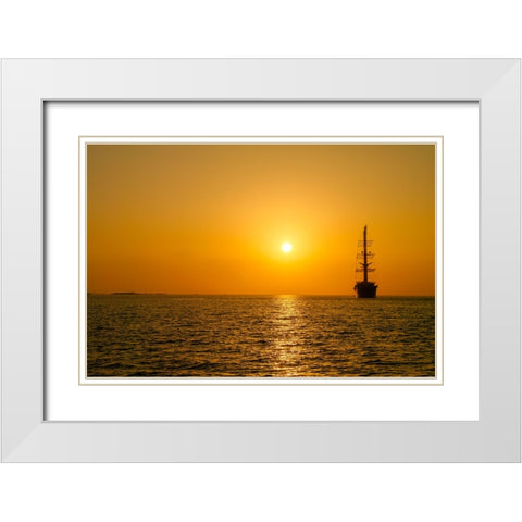 _SAM6814 White Modern Wood Framed Art Print with Double Matting by Heine, Ben