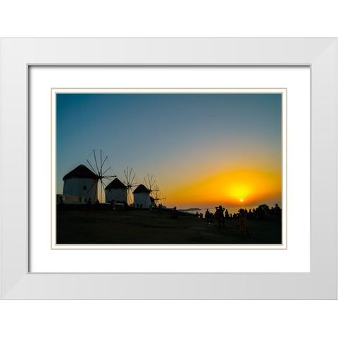 _SAM6842 White Modern Wood Framed Art Print with Double Matting by Heine, Ben